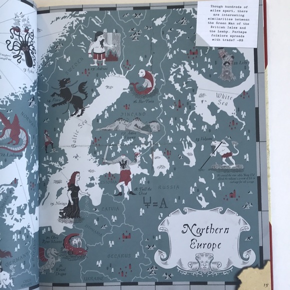 Atlas of Monsters Mythical Creatures from Around the World Hardcover Book - Picture 5 of 8